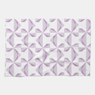 Purple Pinwheels Tea Towel