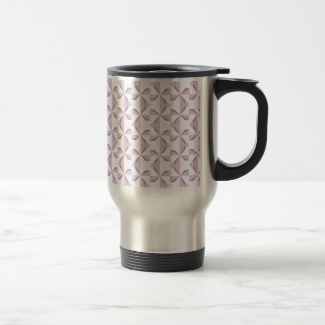 Purple Pinwheels Travel Mug (Right)