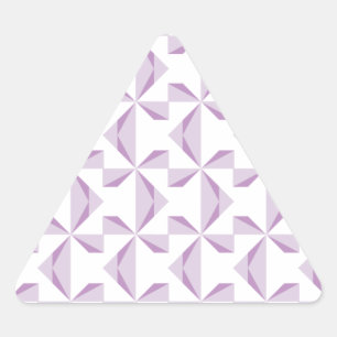 Purple Pinwheels Triangle Sticker