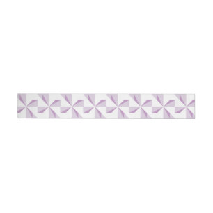 Purple Pinwheels Wraparound Address Label