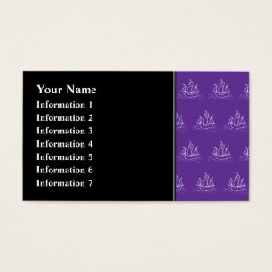 Purple Pirate Ship Pattern.