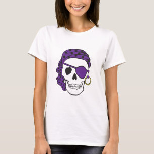 Purple Pirate Skull T-shirt