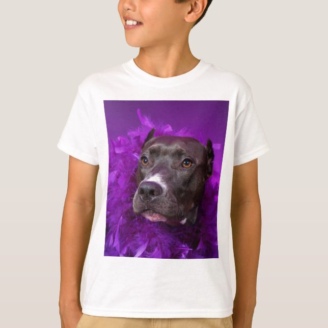 Purple Pit Bull Diva T-Shirt (Front)