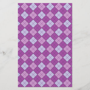 Purple Plaid Craft Paper