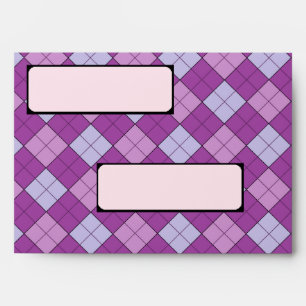 Purple Plaid Envelopes