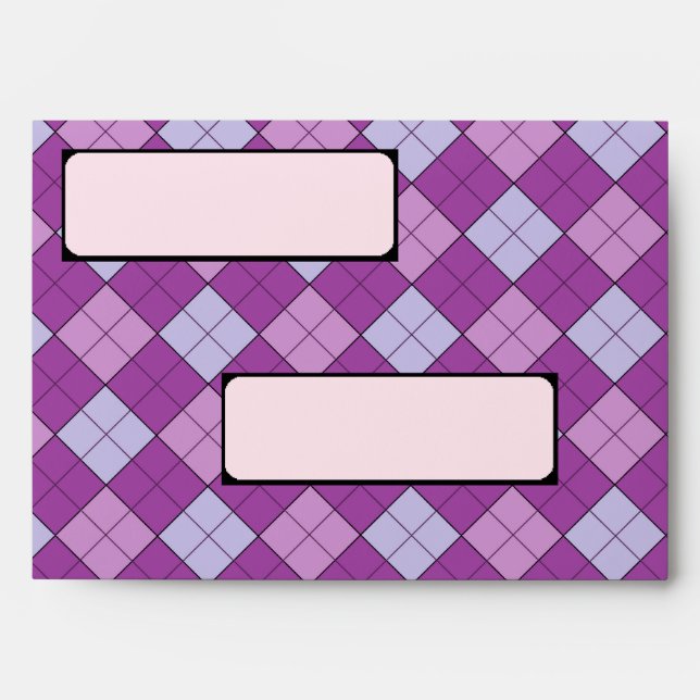 Purple Plaid Envelopes (Front)