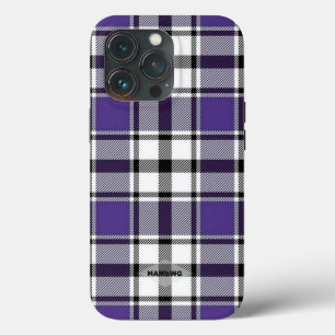 Purple Plaid Iphone Case HAMbWG