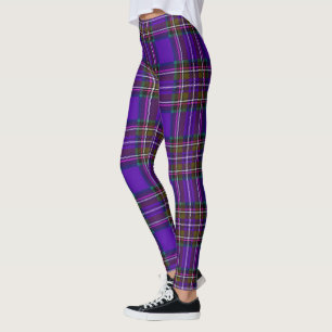Purple Plaid Leggings