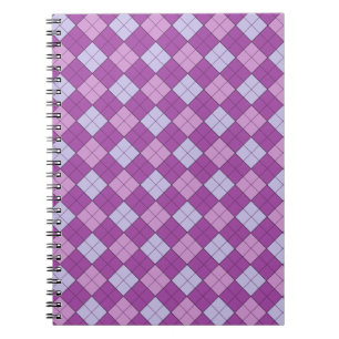 Purple Plaid Notebook