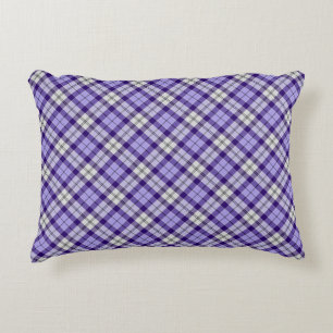 Purple Plaid Strathclyde Ancient Tartan Decorative Cushion