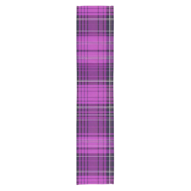 Purple Plaid Table Runner (Front)