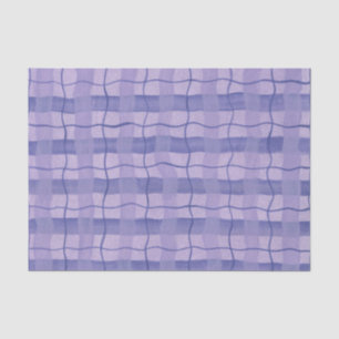 Purple Plaid Tissue Paper