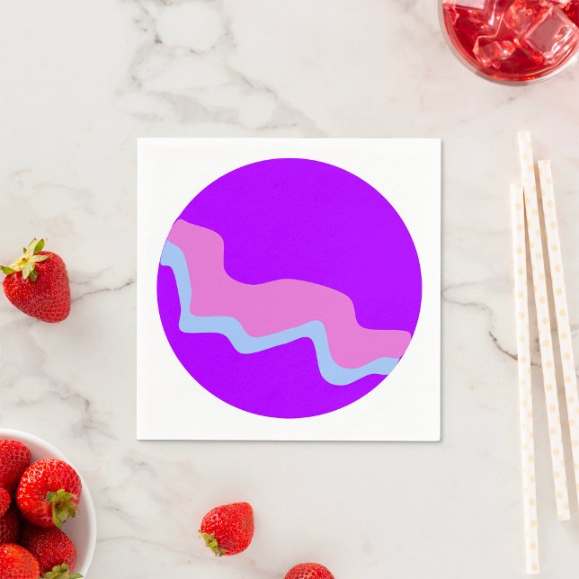 Purple Planet Paper Napkins (Creator Uploaded)