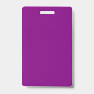 Purple Plastic Badge ID Badge