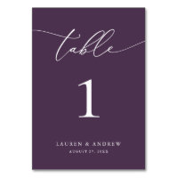 Purple Plum Minimalist Wedding | Event Custom