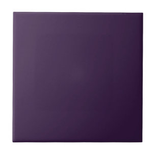 Purple plum Solid Colour Elegant Minimalist Tile