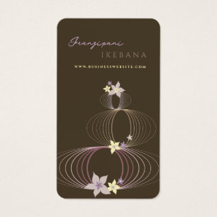 Purple Plumeria Frangipani Flowers Minimal Ikebana