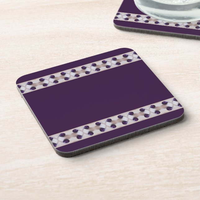 Purple Plums Coaster (Left Side)