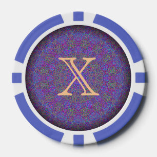 Purple Plush Mandala "X" Chip