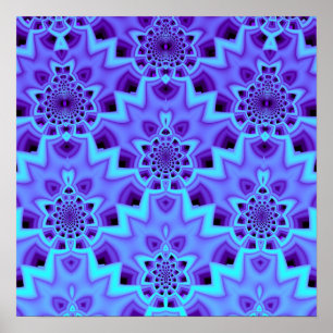 Purple Points Pattern Poster