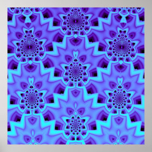 Purple Points Pattern Poster