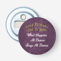 Purple Polka Dot Bunco Sisterhood Funny Code