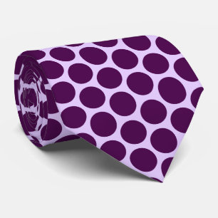 Purple Polka Dot Design Tie