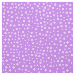 Purple Polka Dot Pattern Fabric