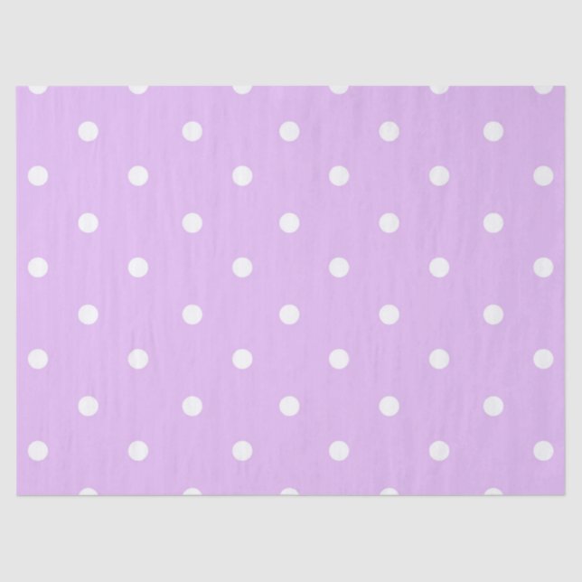 Purple Polka Dot Tissue Paper (Front)