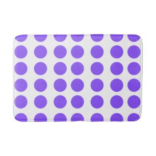 Purple Polka Dots Design Bath Mat