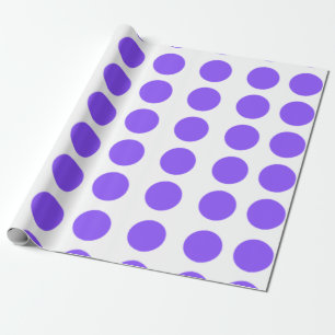 Purple Polka Dots Design Wrapping Paper