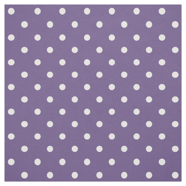 Purple Polka Dots Fabric (Swatch)