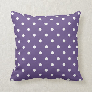 Purple Polka Dots Pillow