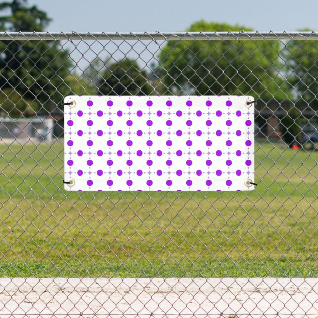 Purple Polka Dots, Polka Dot Pattern, Dots, Dotted Banner (Insitu)