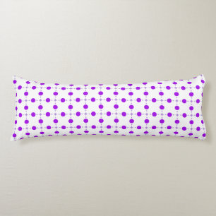 Purple Polka Dots, Polka Dot Pattern, Dots, Dotted Body Cushion