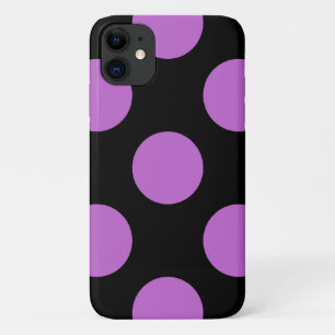 Purple Polka Dots, Polka Dot Pattern, Dots, Dotted iPhone 11 Case