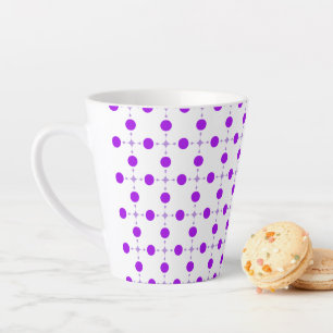 Purple Polka Dots, Polka Dot Pattern, Dots, Dotted Latte Mug