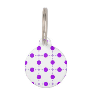 Purple Polka Dots, Polka Dot Pattern, Dots, Dotted Pet Tag