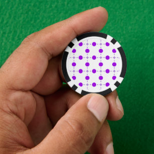 Purple Polka Dots, Polka Dot Pattern, Dots, Dotted Poker Chips