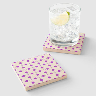 Purple Polka Dots, Polka Dot Pattern, Dots, Dotted Stone Coaster
