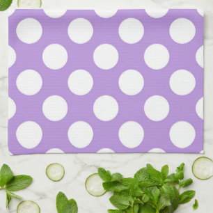 Purple Polka Dots, Polka Dot Pattern, Dots, Dotted Tea Towel