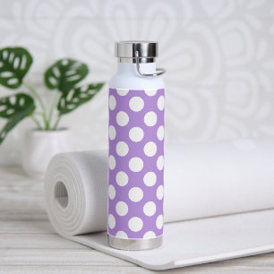 Purple Polka Dots, Polka Dot Pattern, Dots, Dotted Water Bottle
