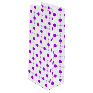 Purple Polka Dots, Polka Dot Pattern, Dots, Dotted Wine Gift Bag