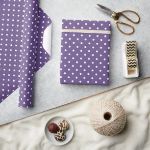 Purple Polka Dots Wrapping Paper