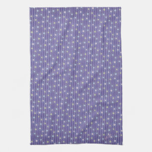 Purple Polkadots Tea Towel
