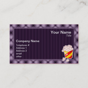 Purple Popcorn Business Card