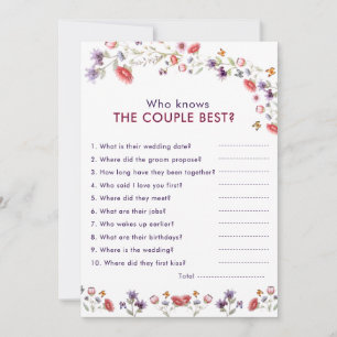 Purple Poppy Lavender Who Knows the Couple Best 