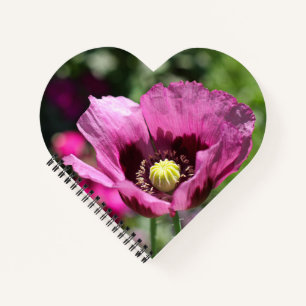 Purple Poppy Spiral Notebook