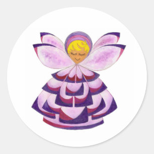 Purple Posy Pixie Sticker