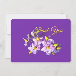 Purple Potato Flower Thank You Card